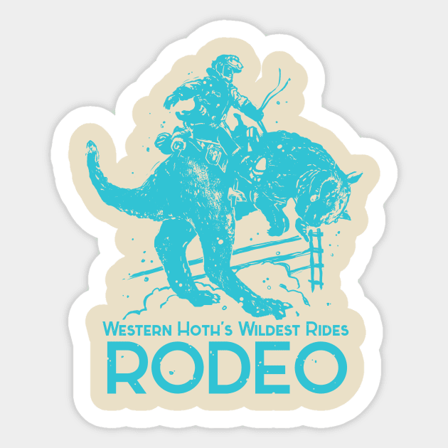 Taun Taun Rodeo Sticker by bigbadrobot
